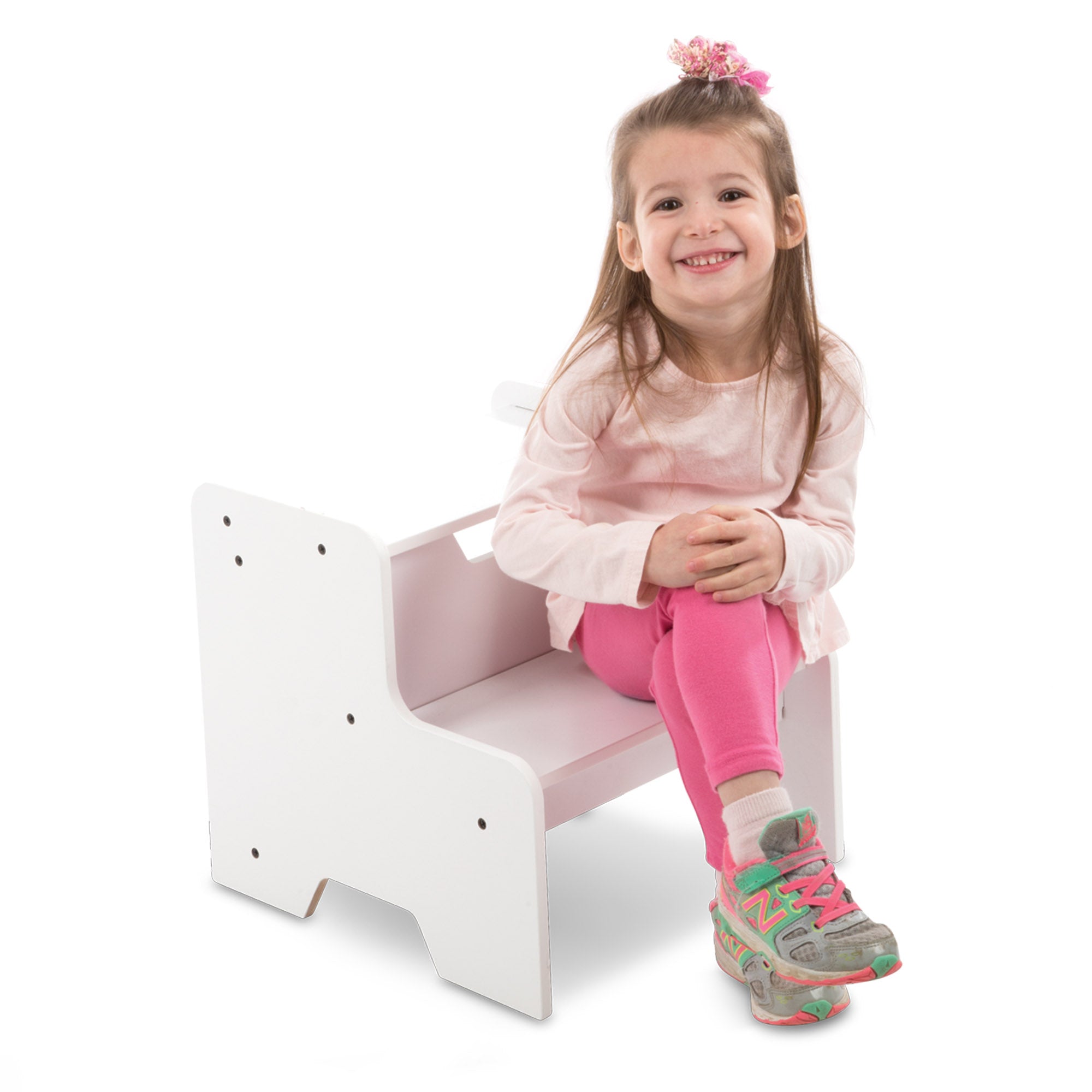 Wooden Step Stool - White - Image 8