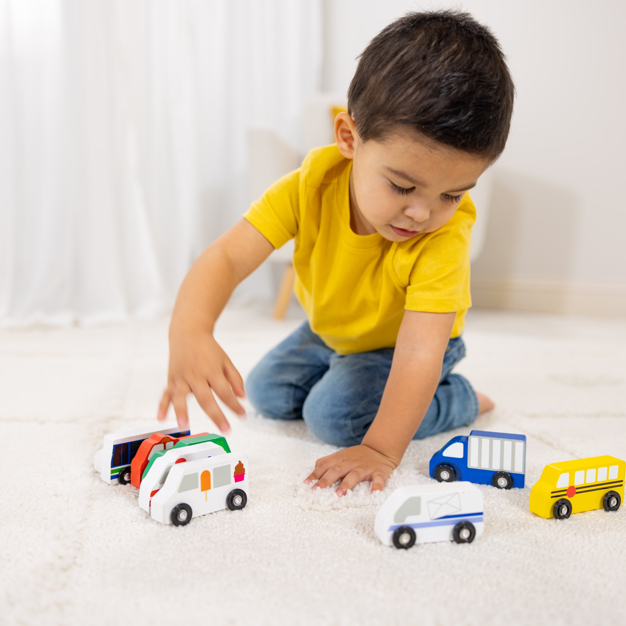 Wooden Town Vehicles Set - Image 7