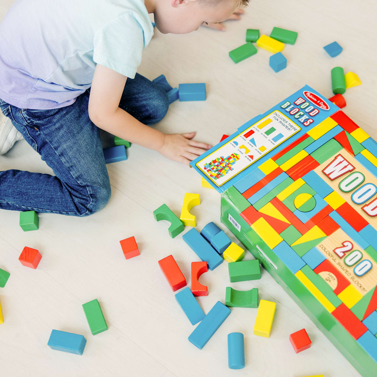 200 Piece Wood Blocks Set - Image 5