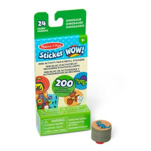 Sticker WOW!® Mini Activity Pad & Refill Stickers - Dinosaur (200+ Stickers. Stamper Not Included)