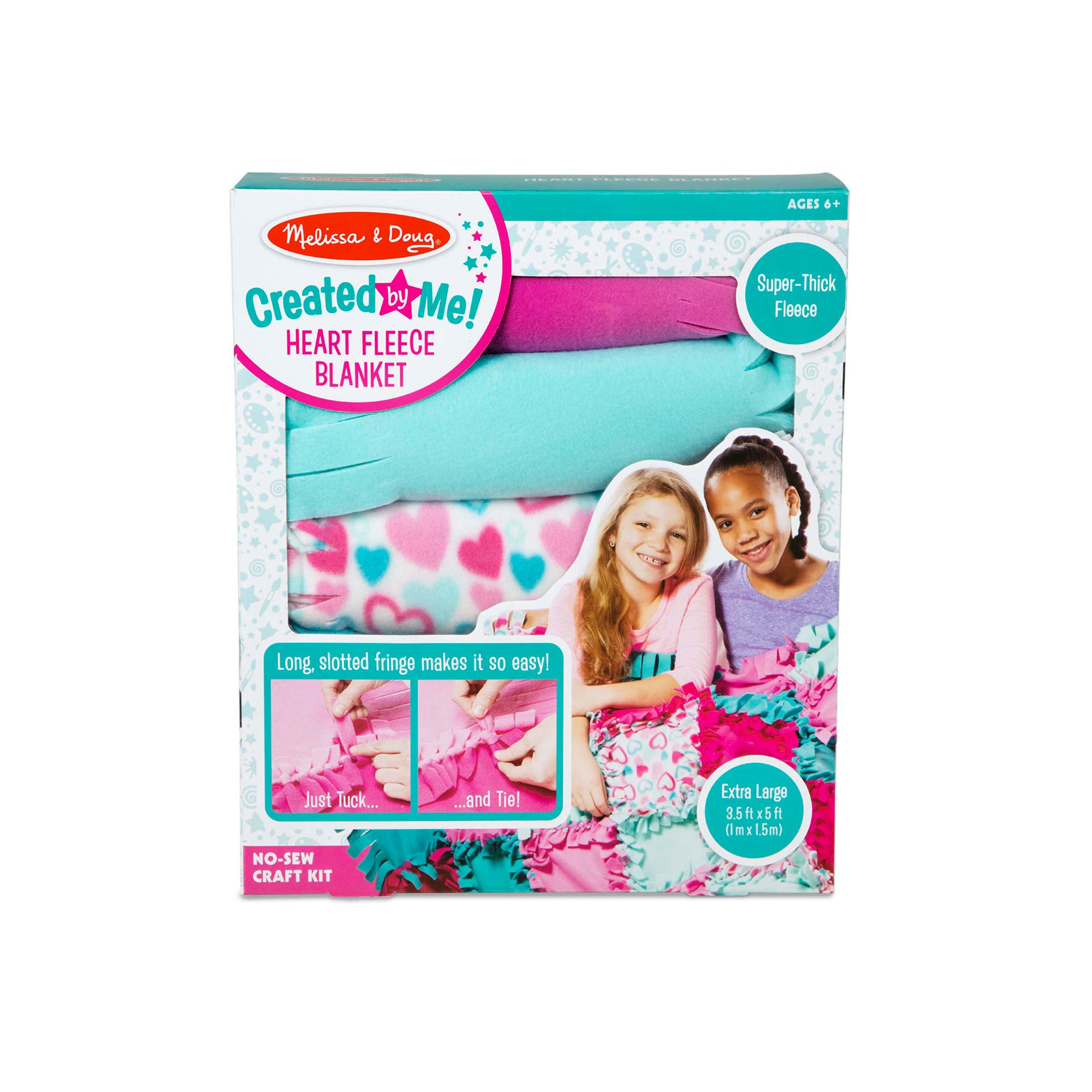 Created by Me!? Heart Fleece Blanket No-Sew Craft Kit