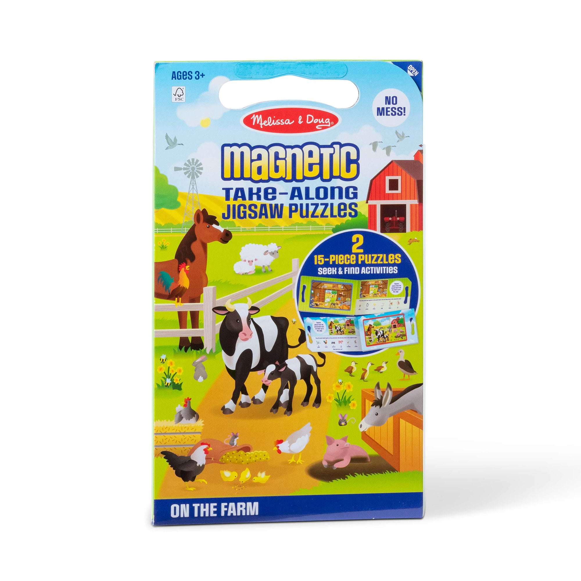 Take-Along Magnetic Jigsaw Puzzles ?C On the Farm