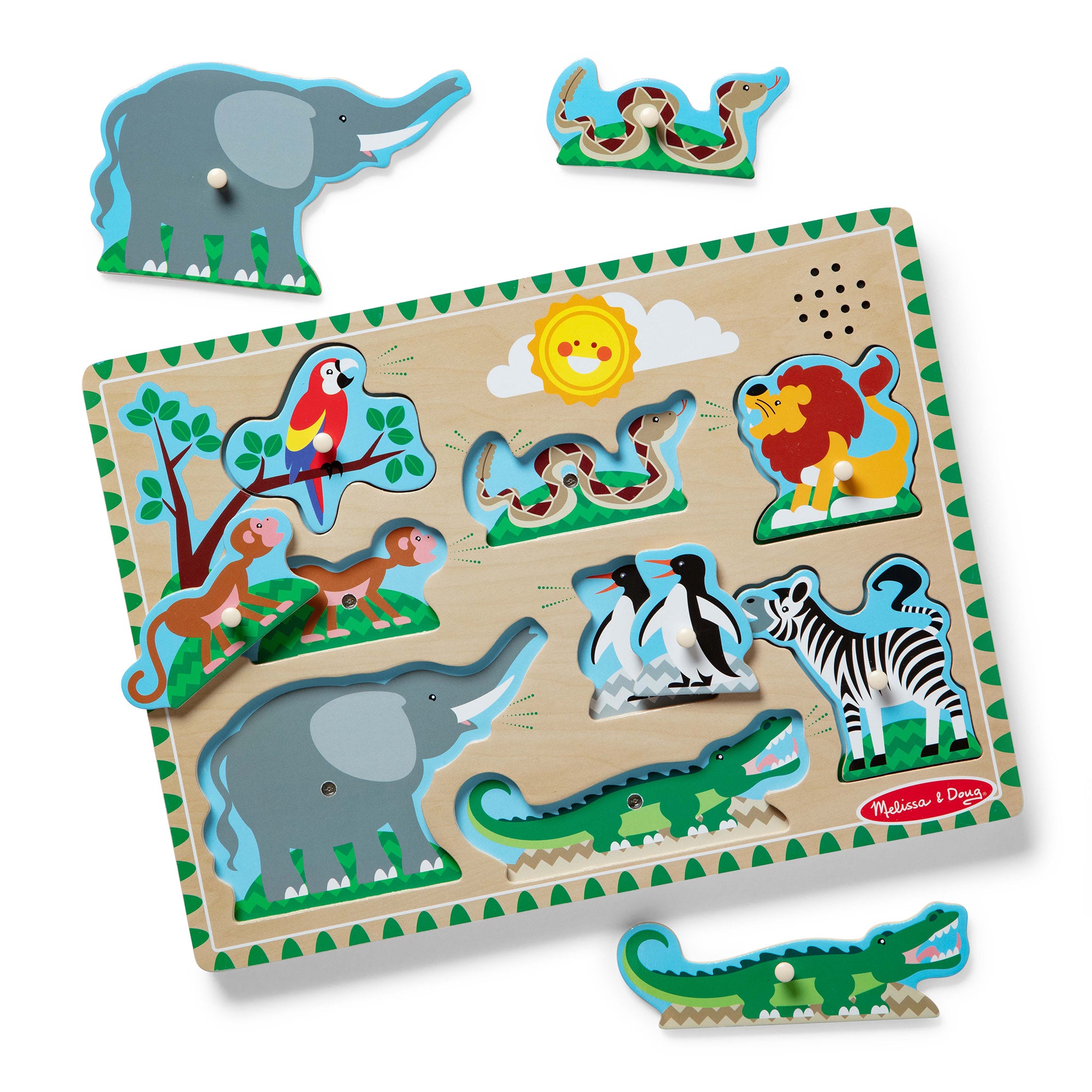 Zoo Animals Sound Puzzle - 8 Pieces - Image 2