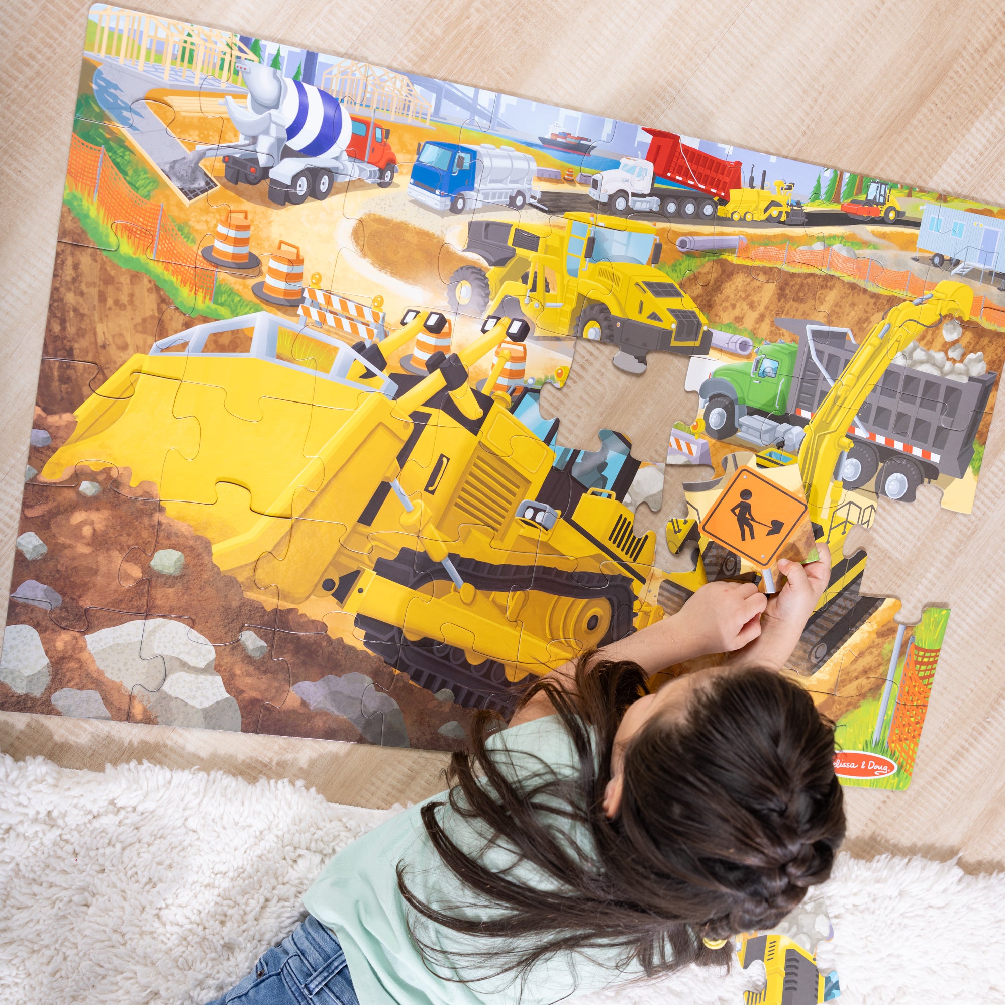 Building Site Floor Puzzle - 48 Pieces - Image 7