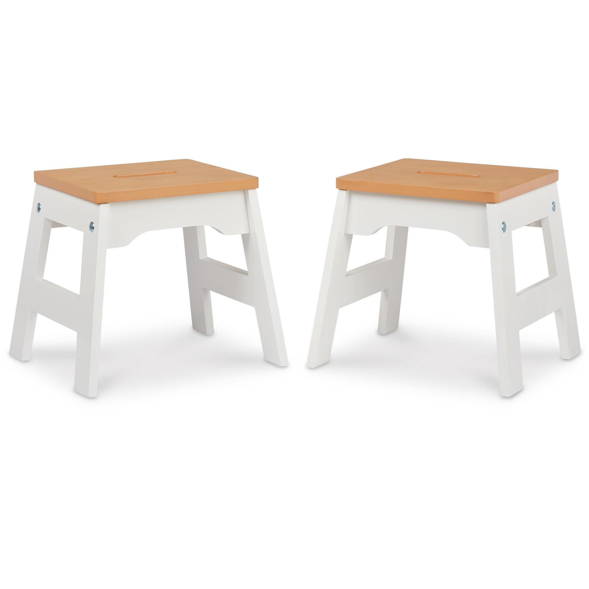 Wooden Stools – Set of 2 - Image 4