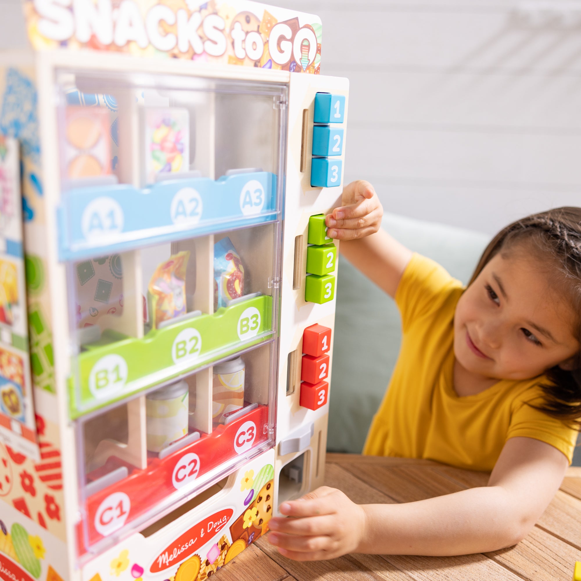 Sort. Stock. Select Wooden Vending Machine Play Set - Image 7