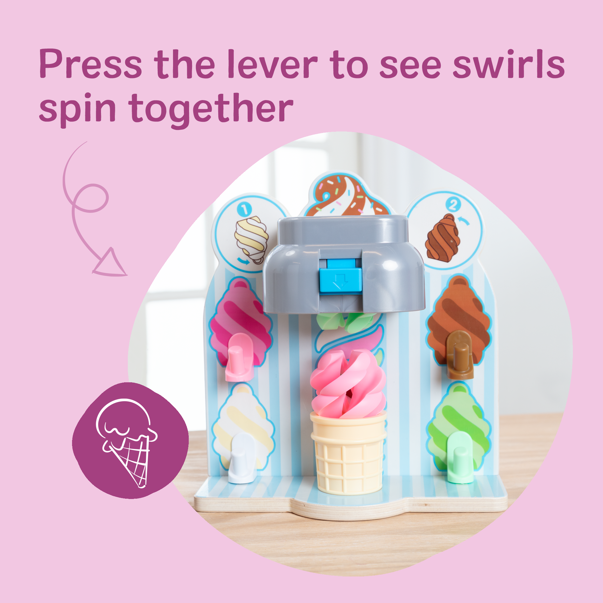 Swirl and Serve Ice Cream Play Set - Image 4