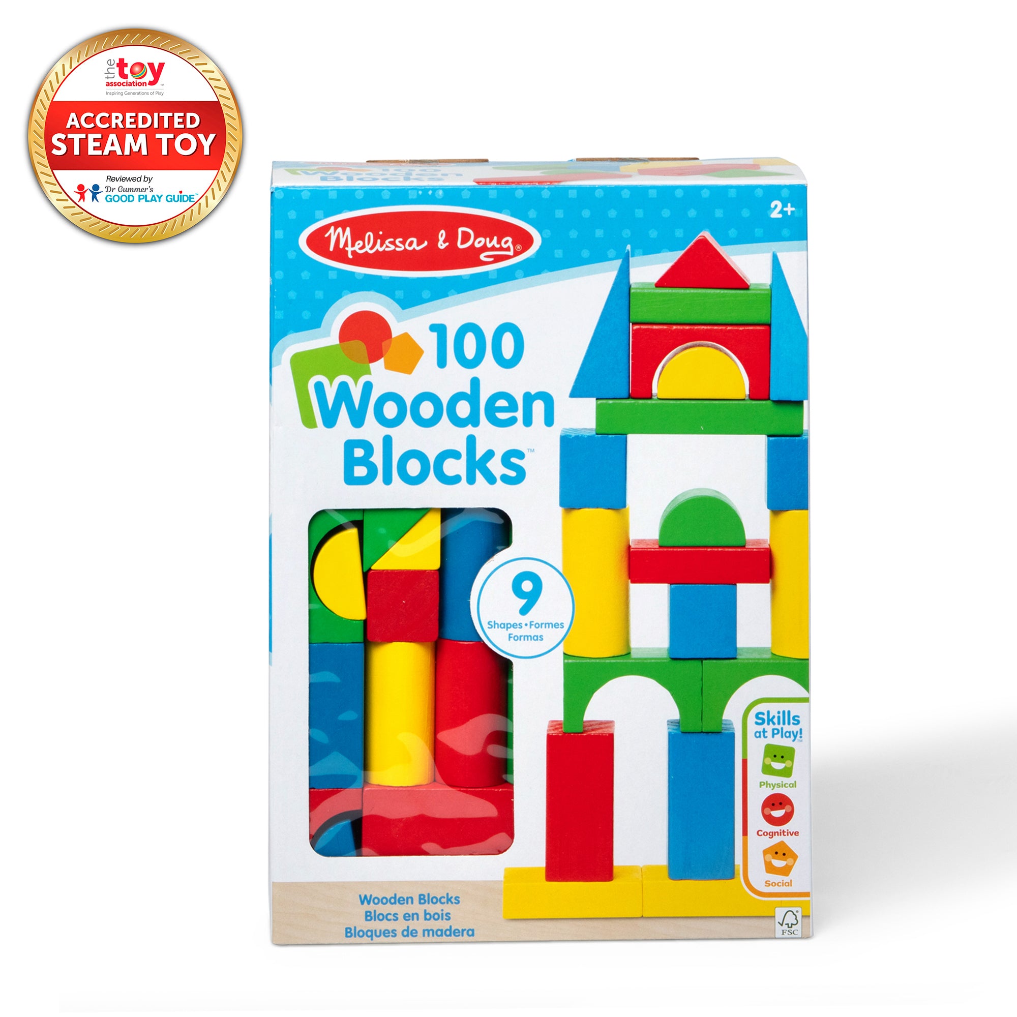 100-Piece Wood Blocks Set - Image 3