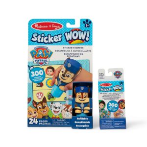 Sticker WOW!™ PAW Patrol Chase Bundle: Activity Pad & Sticker Stamper + Mini Activity Pad and 200 Refill Stickers
