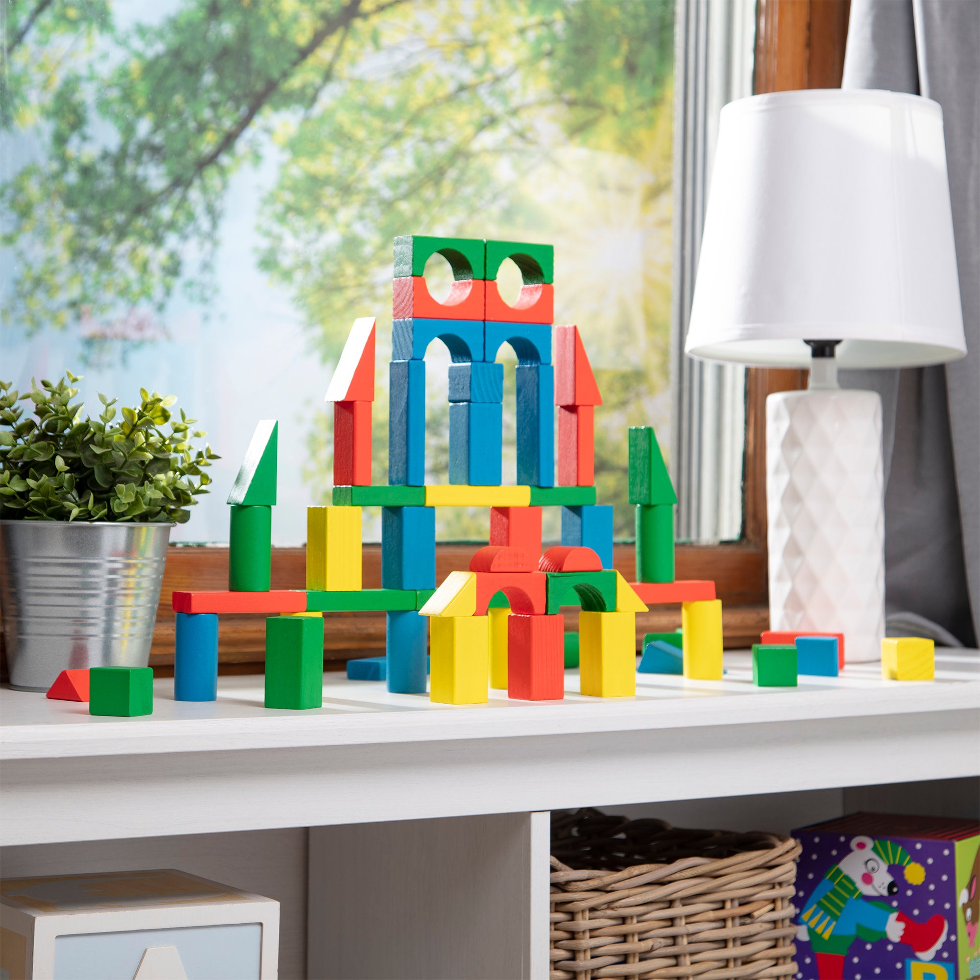 100-Piece Wood Blocks Set - Image 10