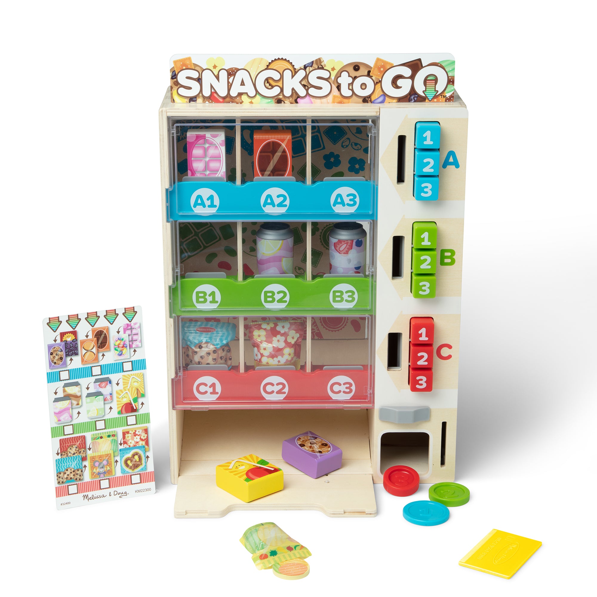 Sort. Stock. Select Wooden Vending Machine Play Set