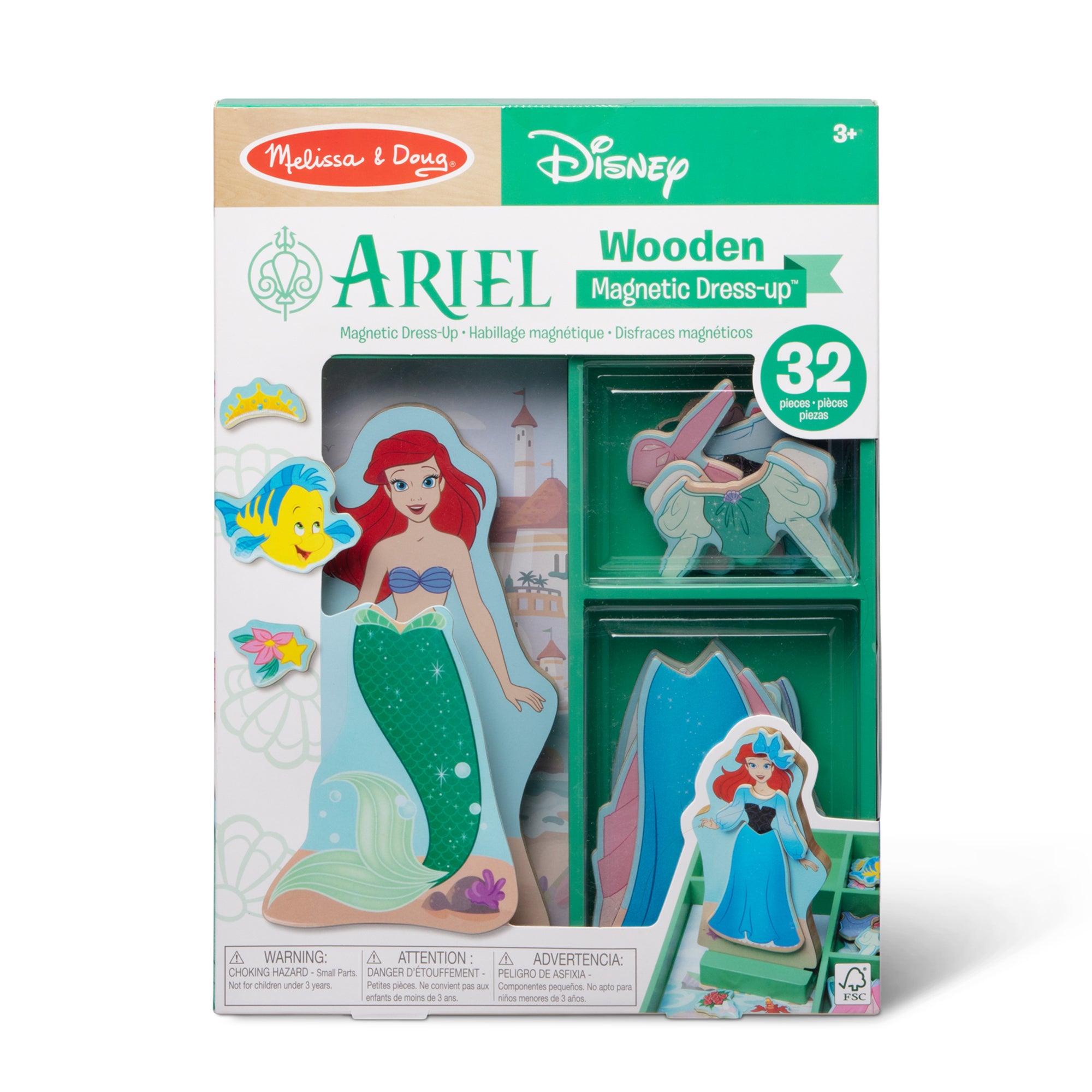 Disney Ariel Wooden Magnetic Dress-Up - Image 3