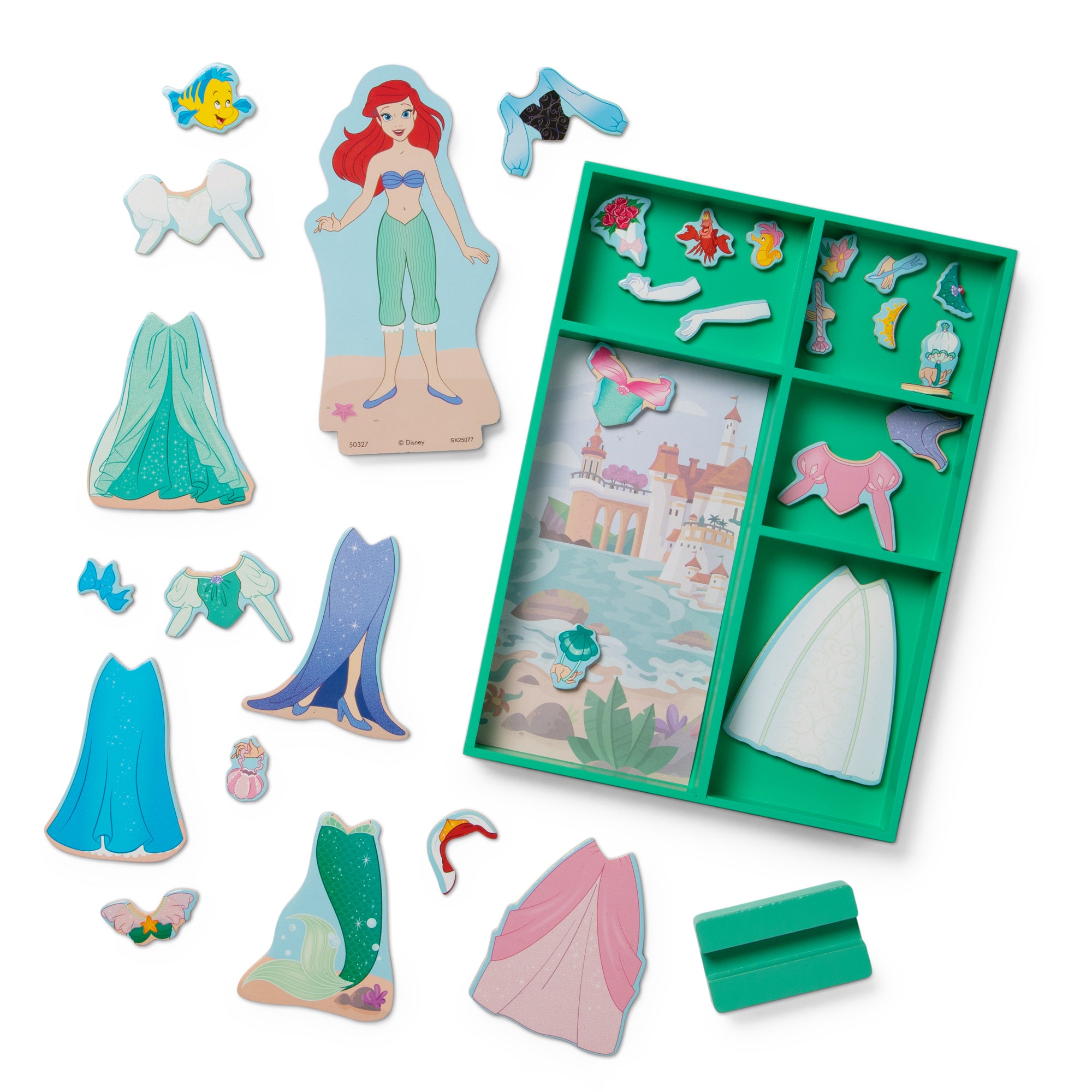 Disney Ariel Wooden Magnetic Dress-Up - Image 4