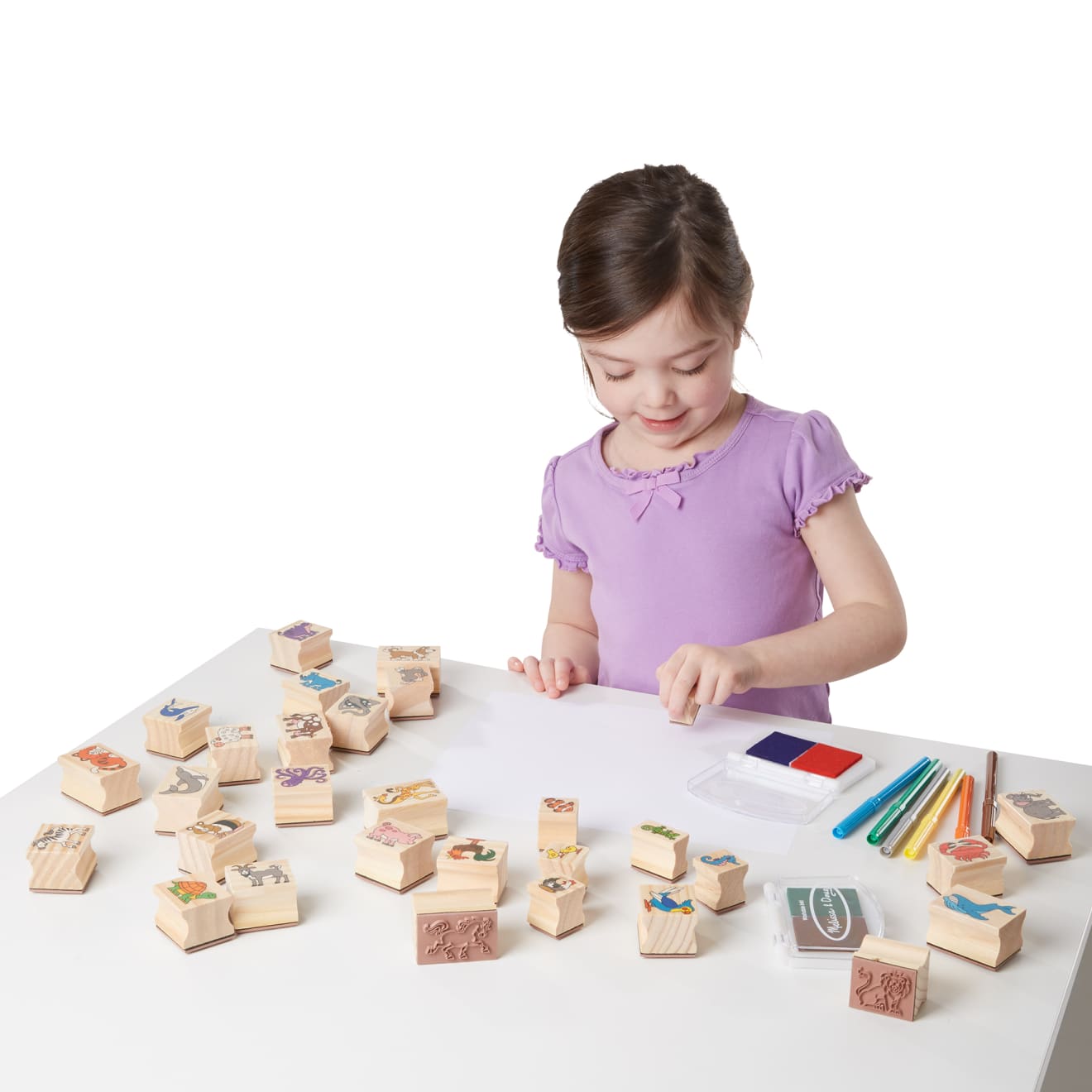 Deluxe Wooden Stamp Set - Animals - Image 8
