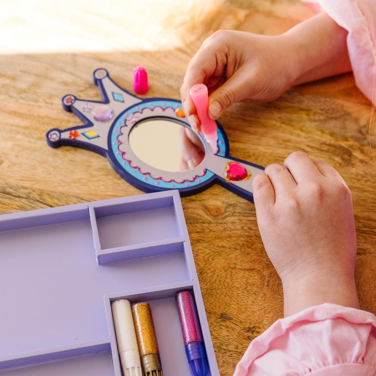 Decorate-Your-Own Wooden Princess Mirror - Image 6