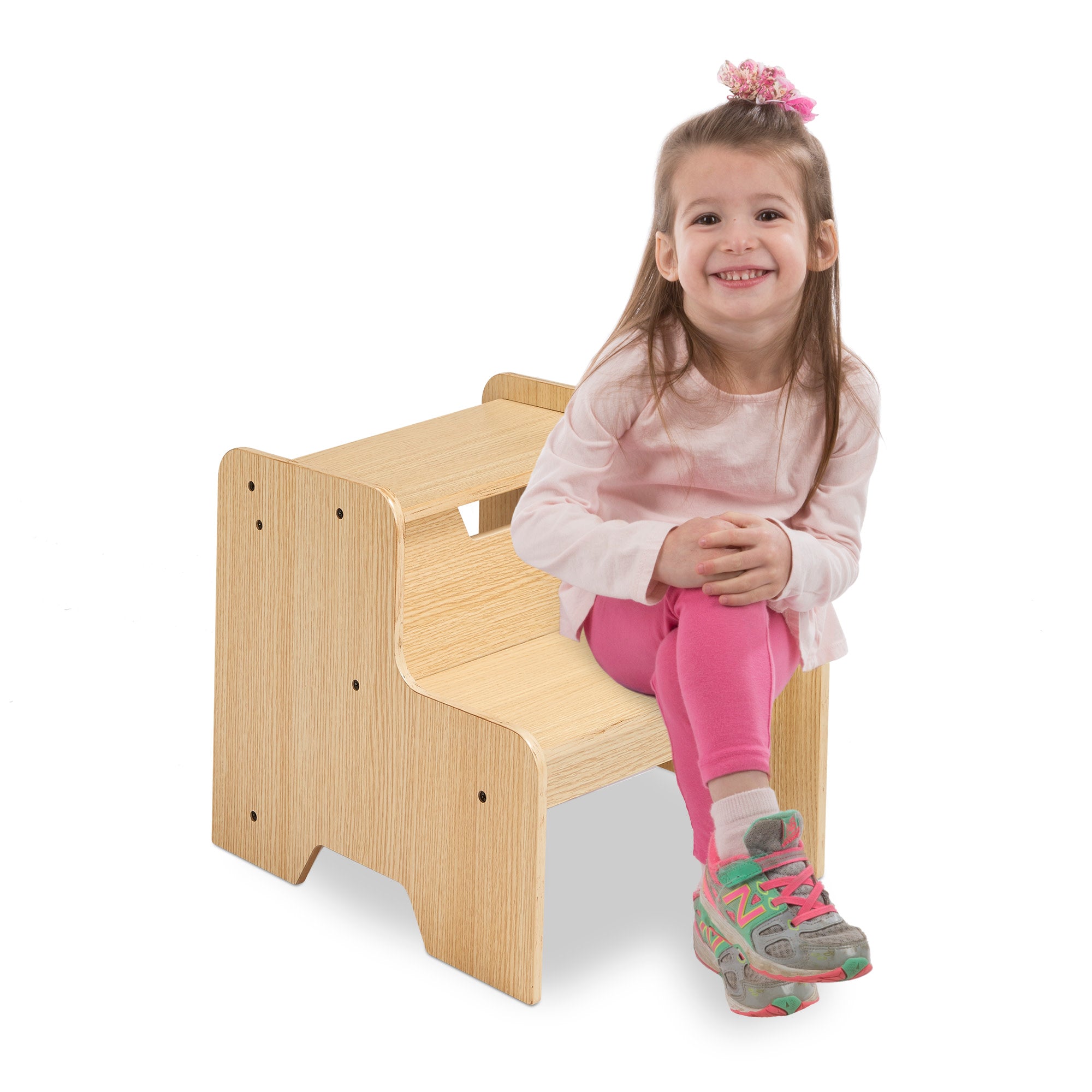 Wooden Step Stool - Natural - Image 8