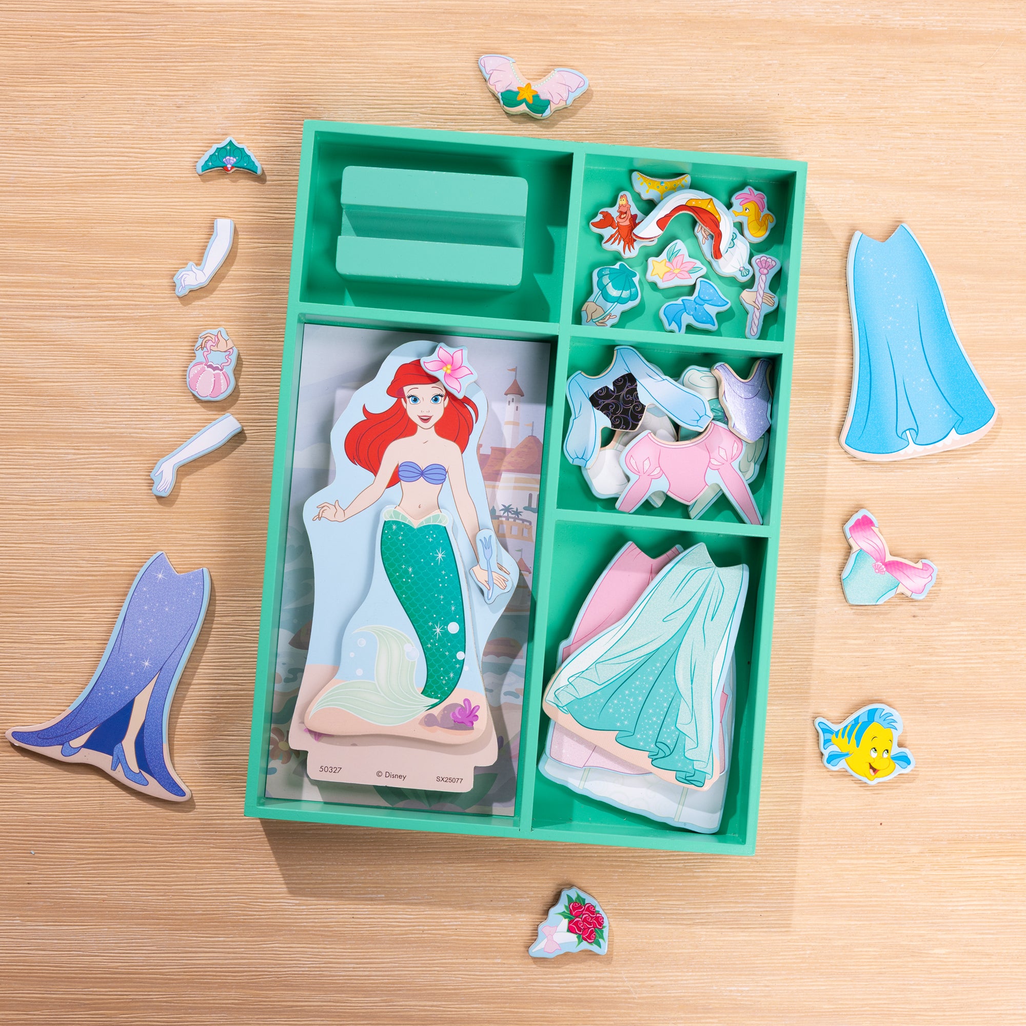 Disney Ariel Wooden Magnetic Dress-Up - Image 9
